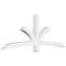 Ekena Millwork Davenport Architectural Grade PVC Gable Bracket, 84"W x 31 1/2"H x 4"D x 4"F, 9/12 Pitch GBP084X32X0404DAV00 - alternate 1